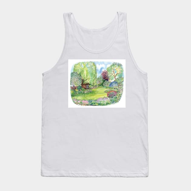 Garden Portrait Tank Top by IanMitchellart